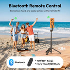 ULANZI SK26 Magnetic Phone Tripod 44.5 Inch 2 in 1 Selfie Stick Tripod with Remote Ulanzi