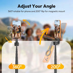 ULANZI SK26 Magnetic Phone Tripod 44.5 Inch 2 in 1 Selfie Stick Tripod with Remote Ulanzi