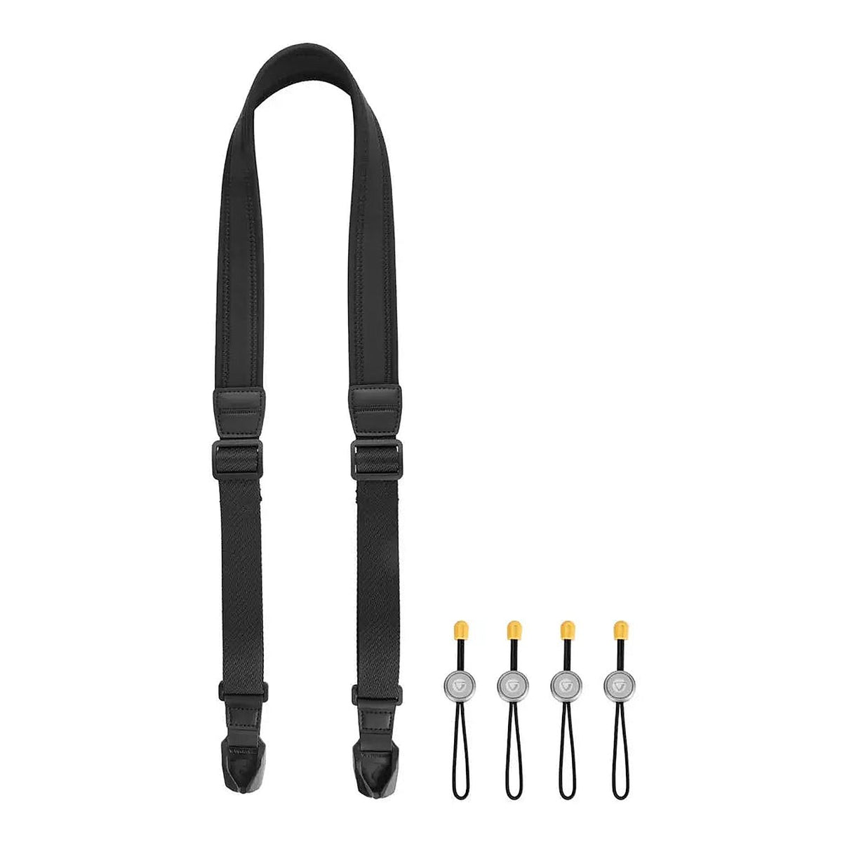 Vanguard Connect NEO NS30 Camera Strap – Black — black camera strap with attachment cords