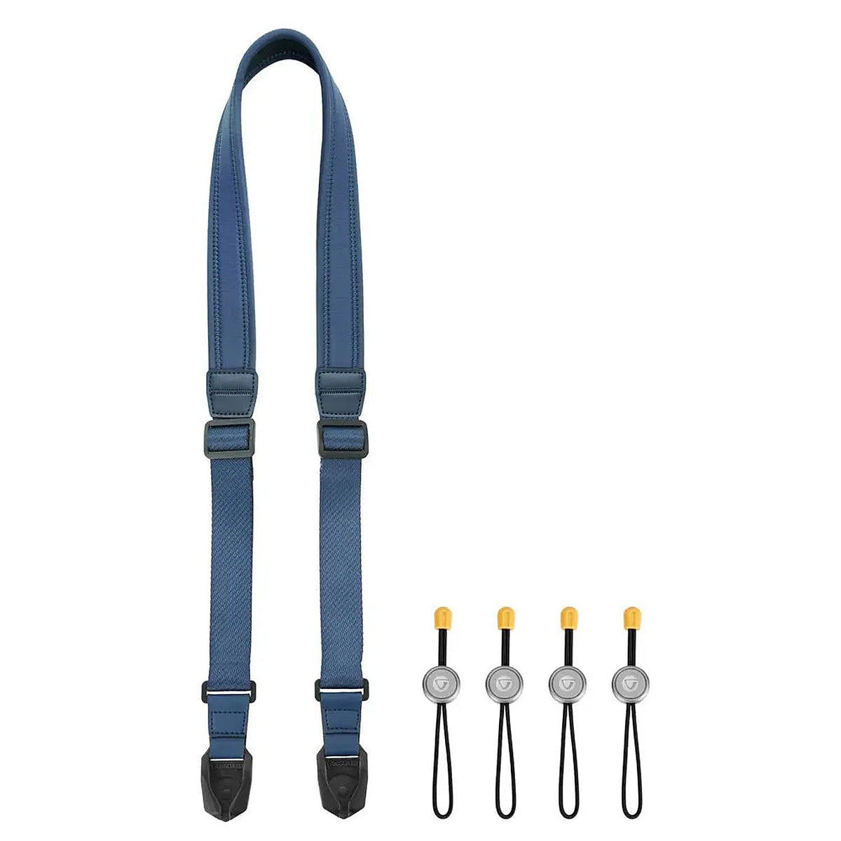 Vanguard Connect NEO NS30 Camera Strap – Navy — navy camera strap with attachment cords