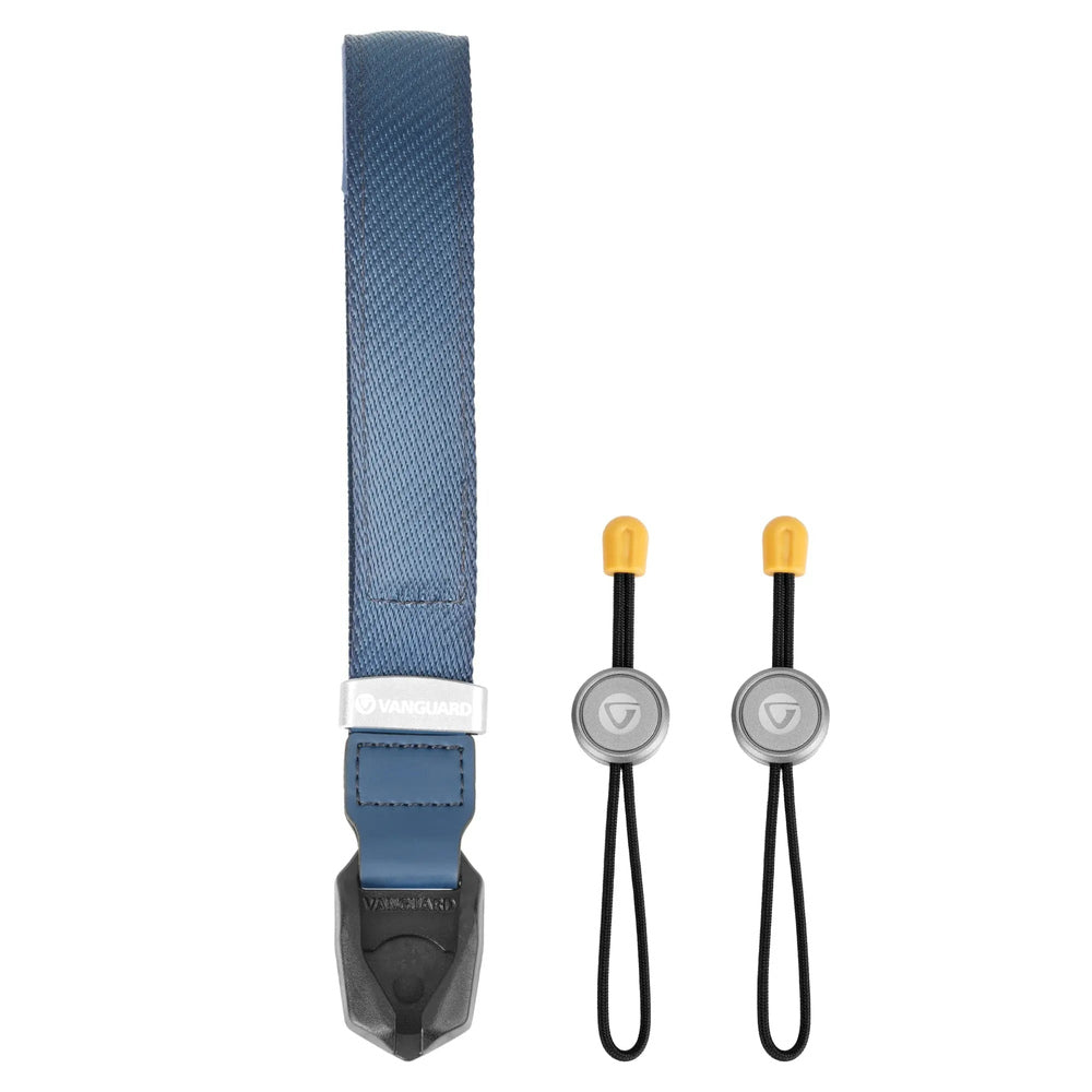 Vanguard Connect WS NV navy camera wrist strap with quick-release Connect Clip, official product photo