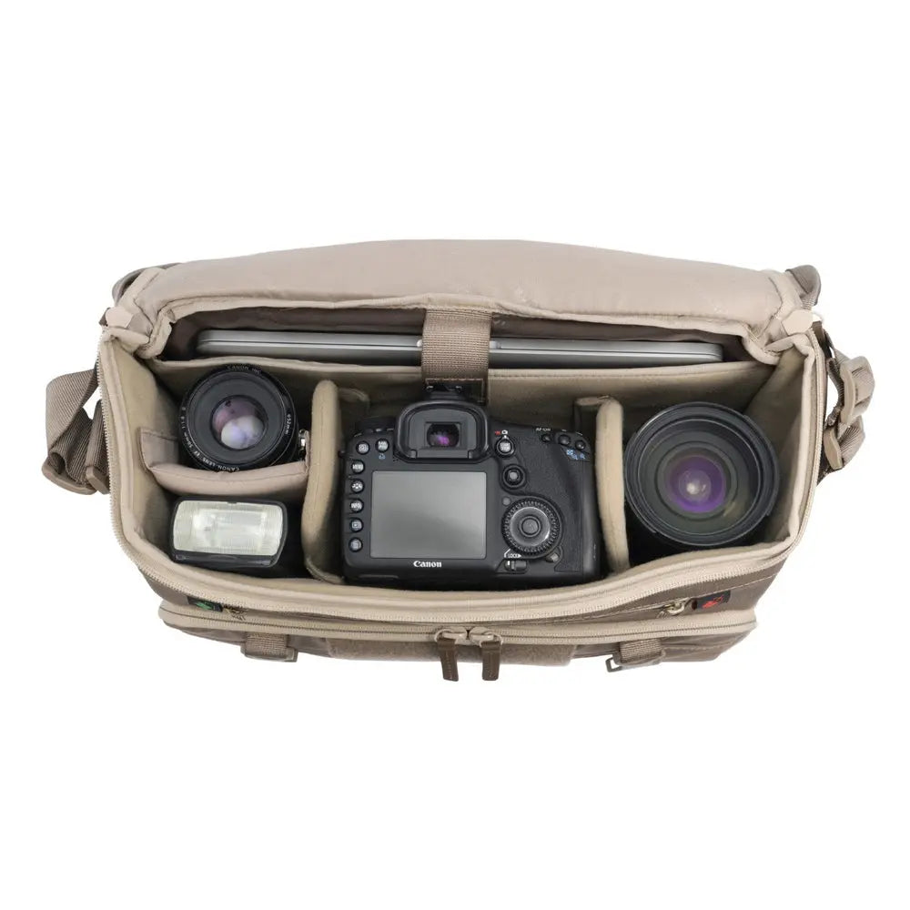 Vanguard Veo Range 38 Messenger Camera Bag Beige Tan — product details and alternate view