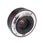 Viltrox AF 26mm f/2.8 EVO pancake lens Nikon Z-mount rear bayonet and USB-C port detail