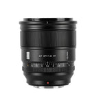 Viltrox AF 27mm f/1.2 Pro XF lens for Fujifilm X-mount, front view of lens barrel on white background