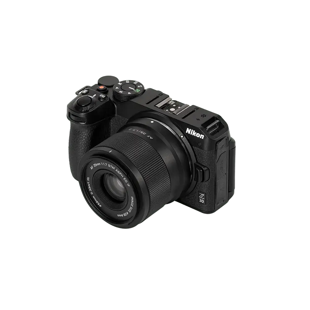Viltrox AF 35mm f/1.7 Nikon Z-mount prime lens mounted on compatible camera