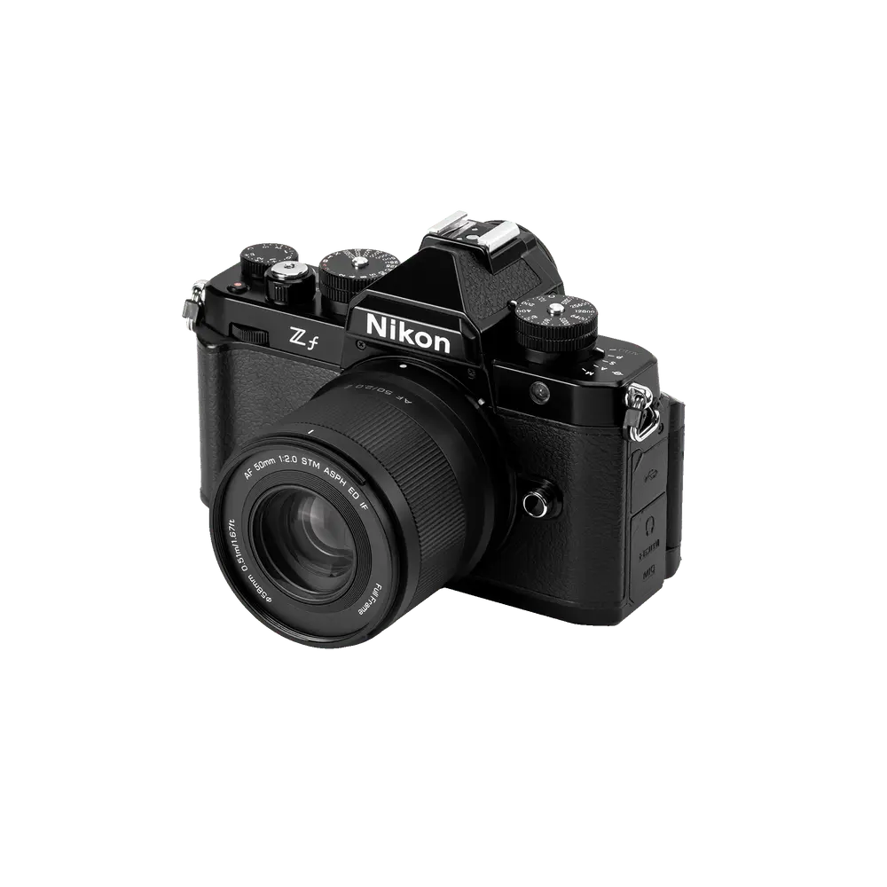 Viltrox AF 50mm F2 Nikon Z lens alternate angle