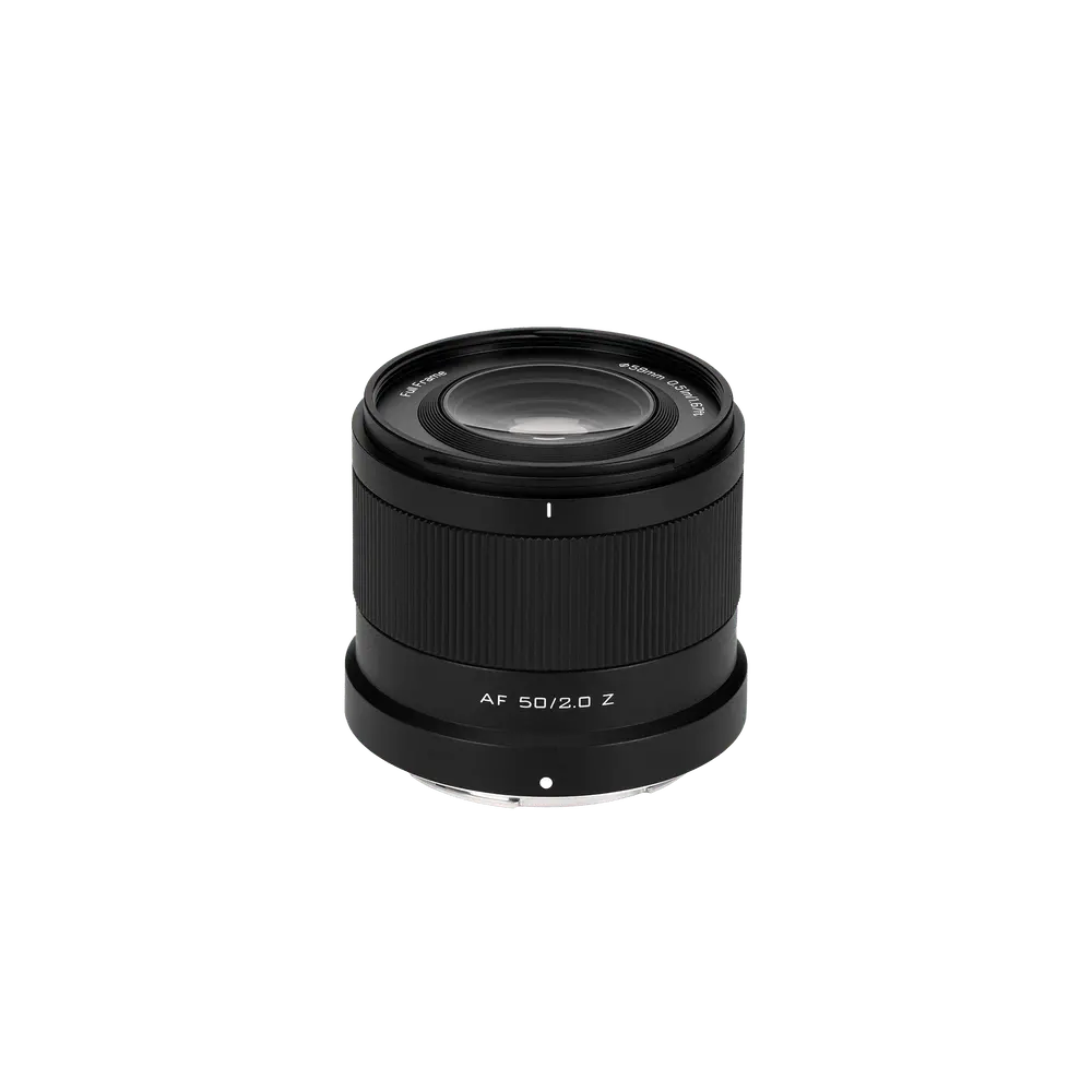 Viltrox AF 50mm F2 Nikon Z lens front view