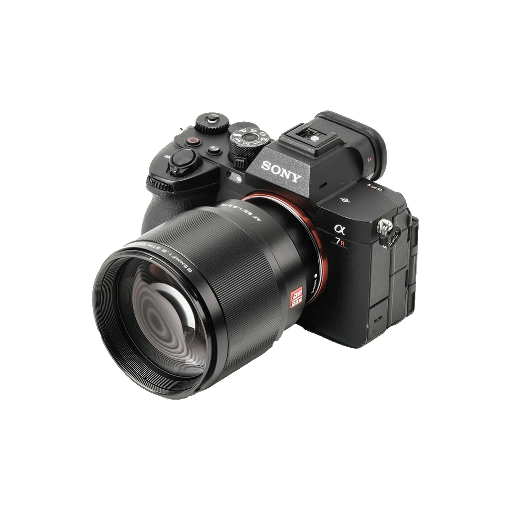 Viltrox AF 85mm F1.8 II Sony E-mount lens on camera official image
