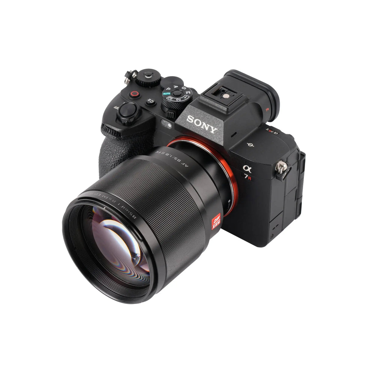 Viltrox AF 85mm F1.8 II Sony E-mount portrait lens mounted on Sony camera