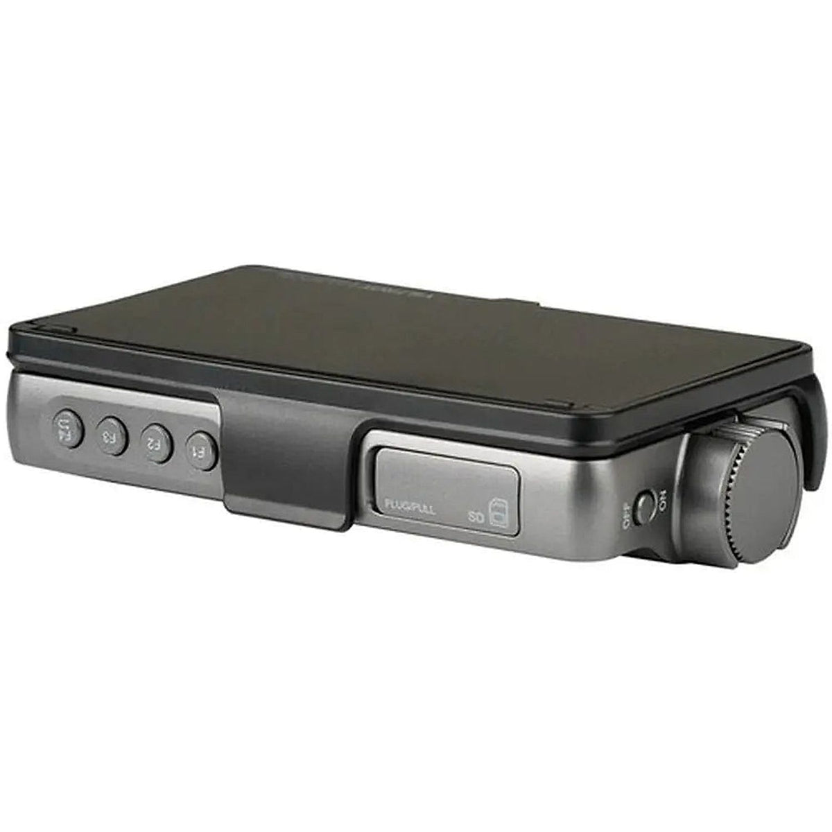 Viltrox DC-550 Pro 5.5 4K Touchscreen Camera Monitor — side view showing controls, connections and folded sun hood