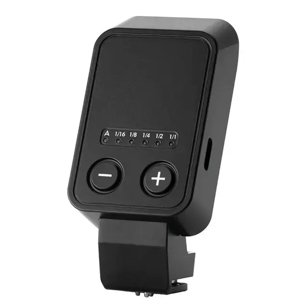 Viltrox Vintage Z2 mini TTL on-camera flash, front view on white background