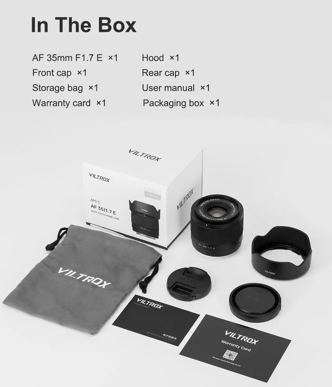 VILTROX AF 35mm F1.7 APS-C Lens for Sony E Viltrox