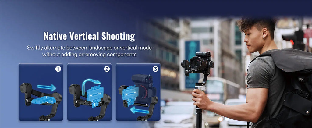 Zhiyun CINEPEER WEEBILL 3E official gimbal feature view