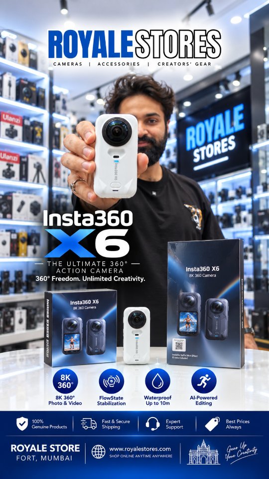 Insta360 X6 reel by Royale Stores